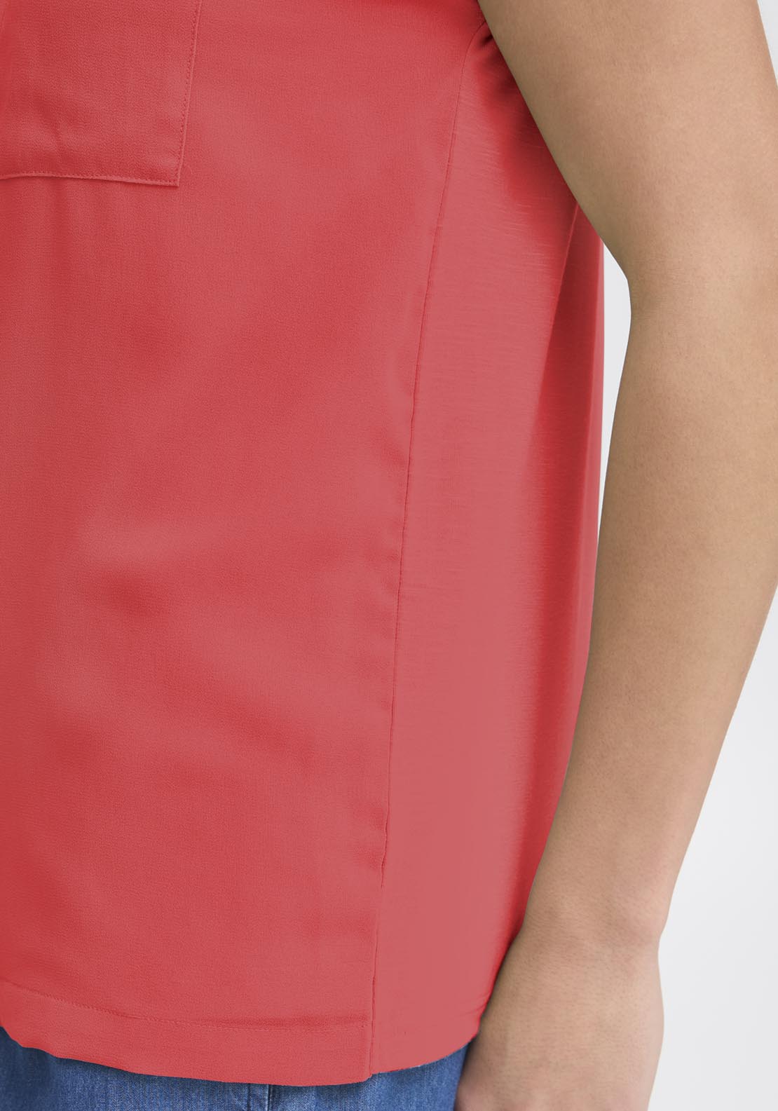 Fransa Pos Short Sleeve Blouse - Pink 5 Shaws Department Stores