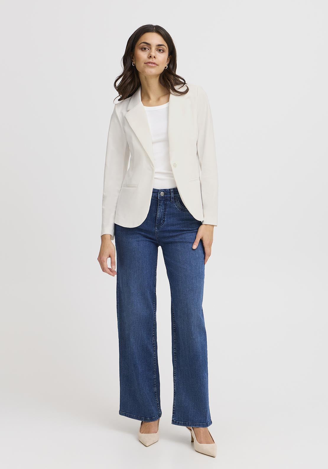 Fransa Casual Long Sleeve Blazer - Antique 1 Shaws Department Stores