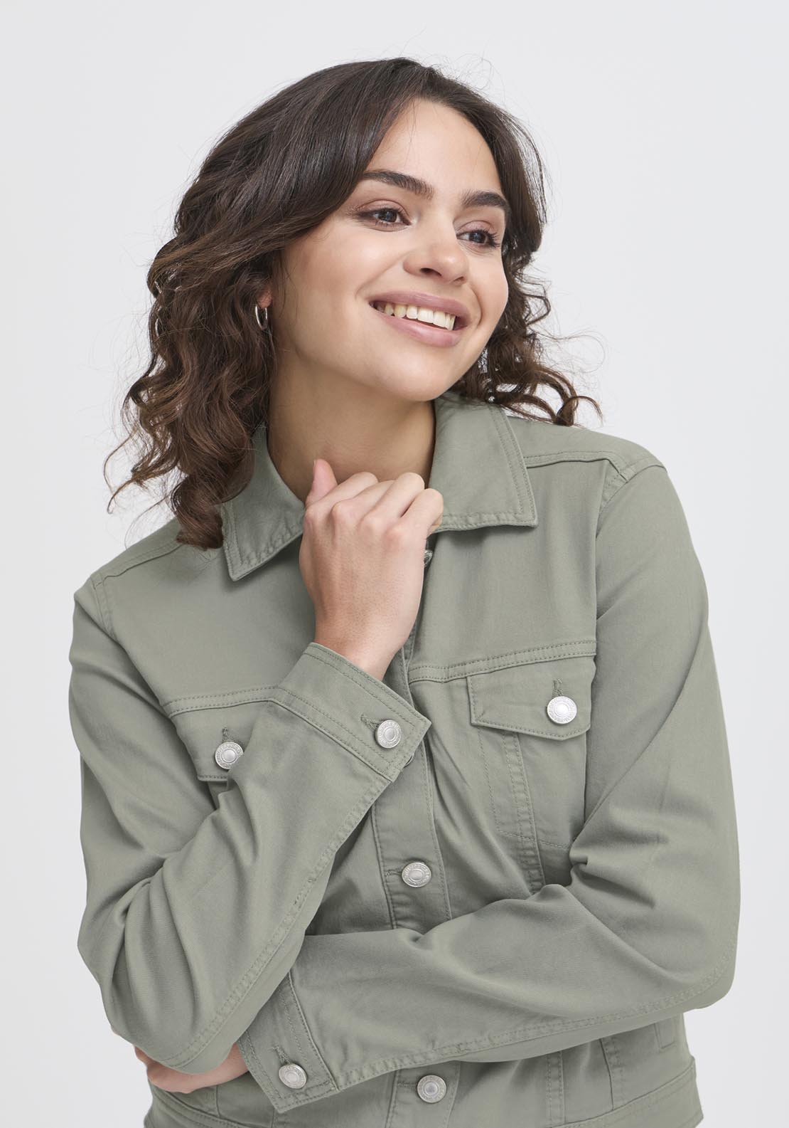 Fransa Votwill jacket - Green 4 Shaws Department Stores