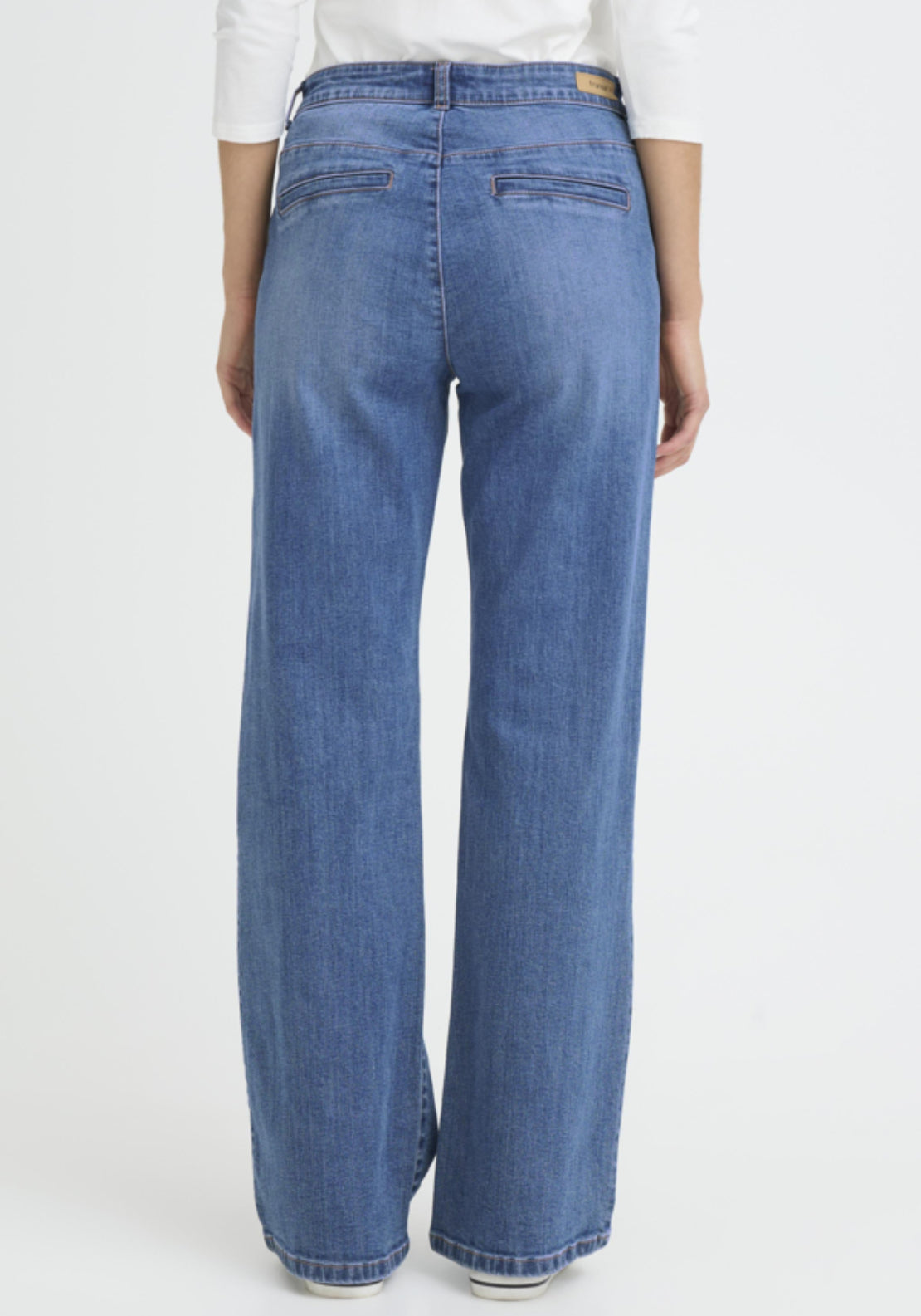 Fransa Wide Leg Denim Jeans - Denim 2 Shaws Department Stores