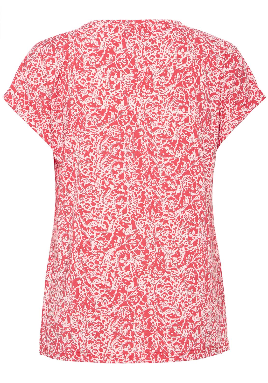 Fransa Short Sleeve T-Shirt - Pink 6 Shaws Department Stores