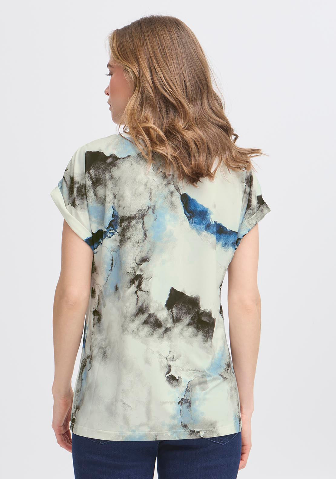 Short Sleeve T-Shirt - Dusty Olive Watercolor Art