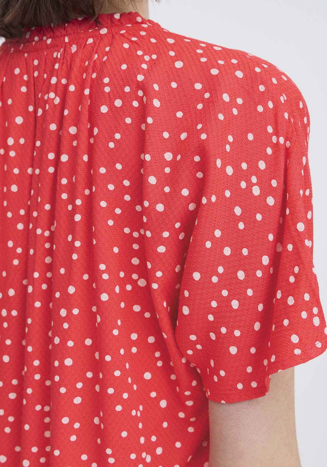 Fransa Casual Cap Sleeve Blouse - Pink 3 Shaws Department Stores