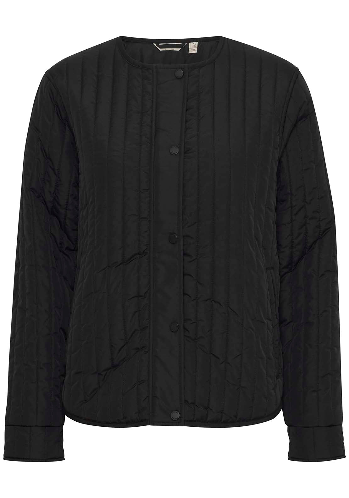 Fransa Long Sleeve Hip Length Jacket - Black 6 Shaws Department Stores