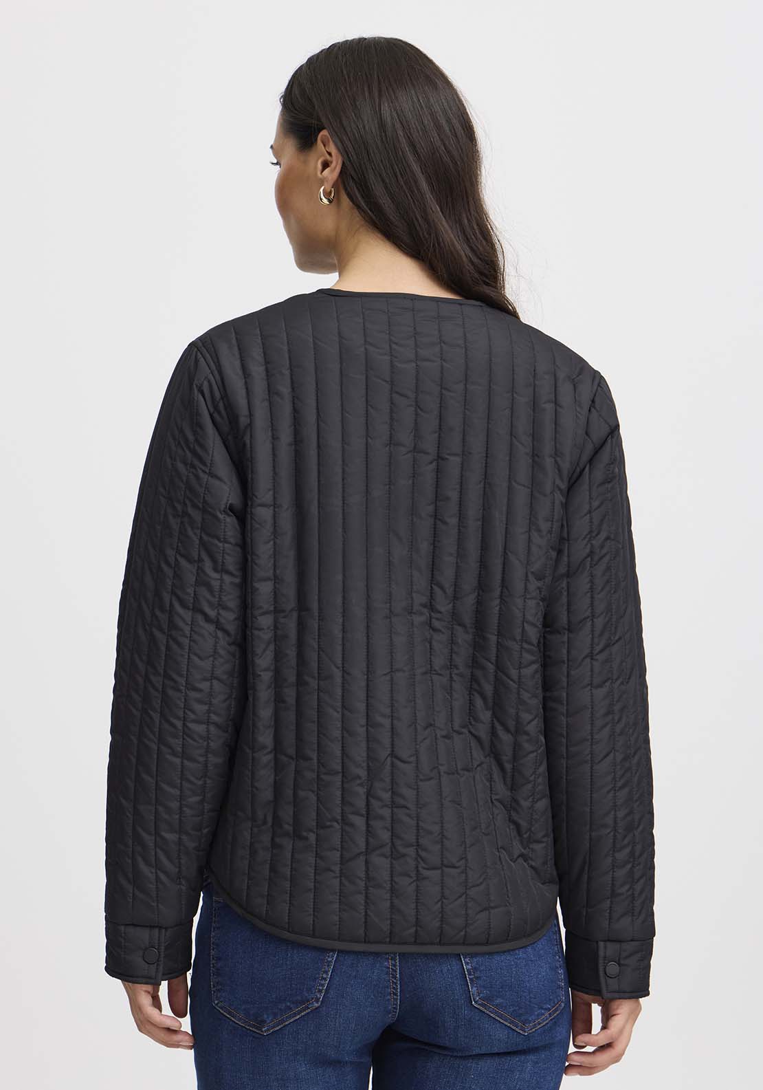 Fransa Long Sleeve Hip Length Jacket - Black 3 Shaws Department Stores