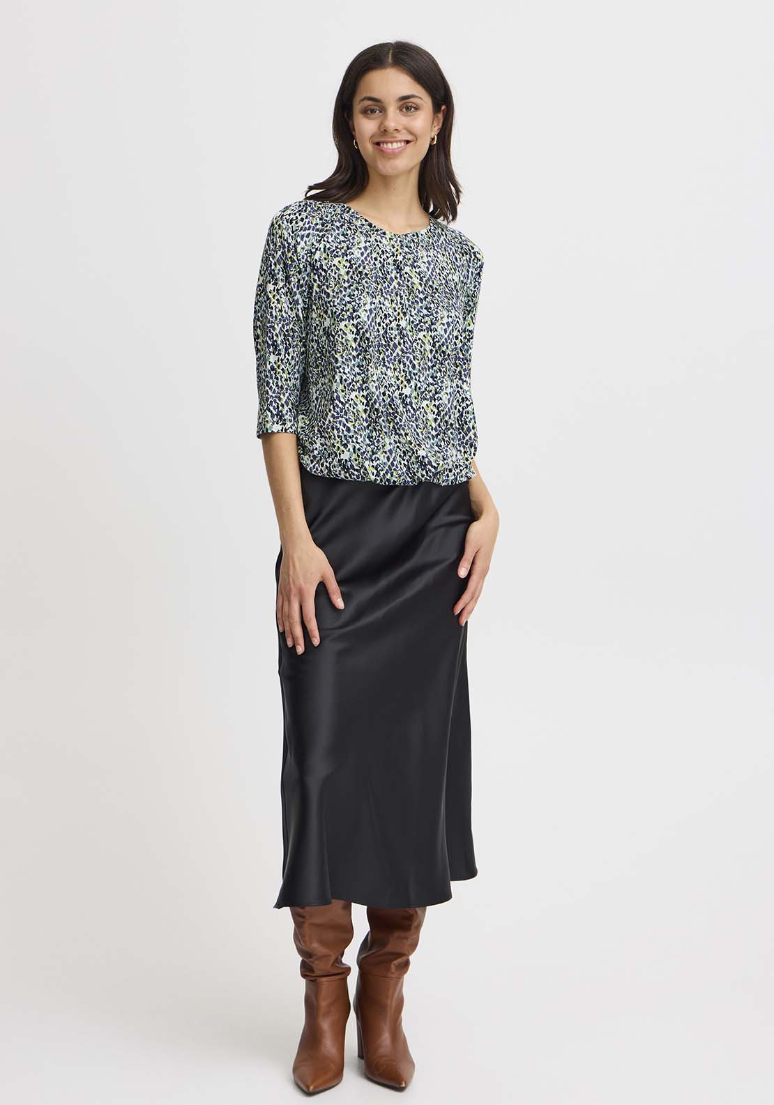 Fransa 3/4 Sleeve T-Shirt - Green Bay 2 Shaws Department Stores