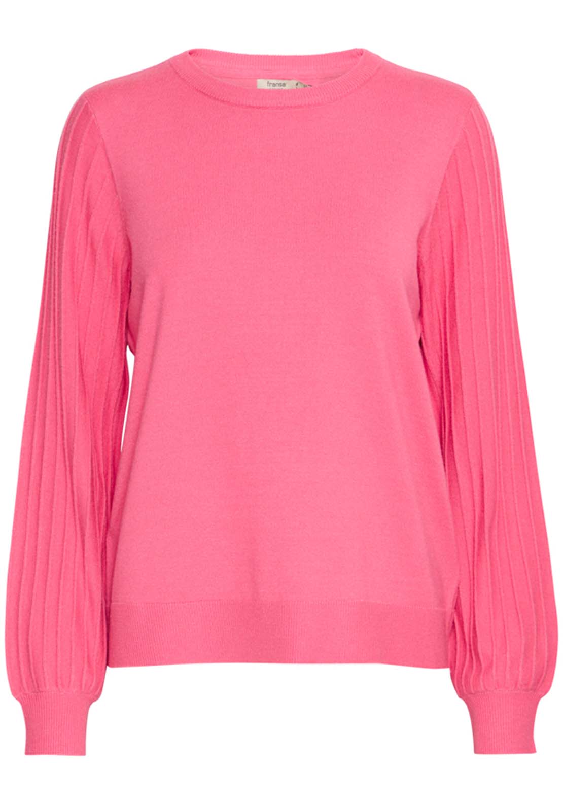 Fransa Long Sleeve Knit Pullover - Rapture Rose 1 Shaws Department Stores