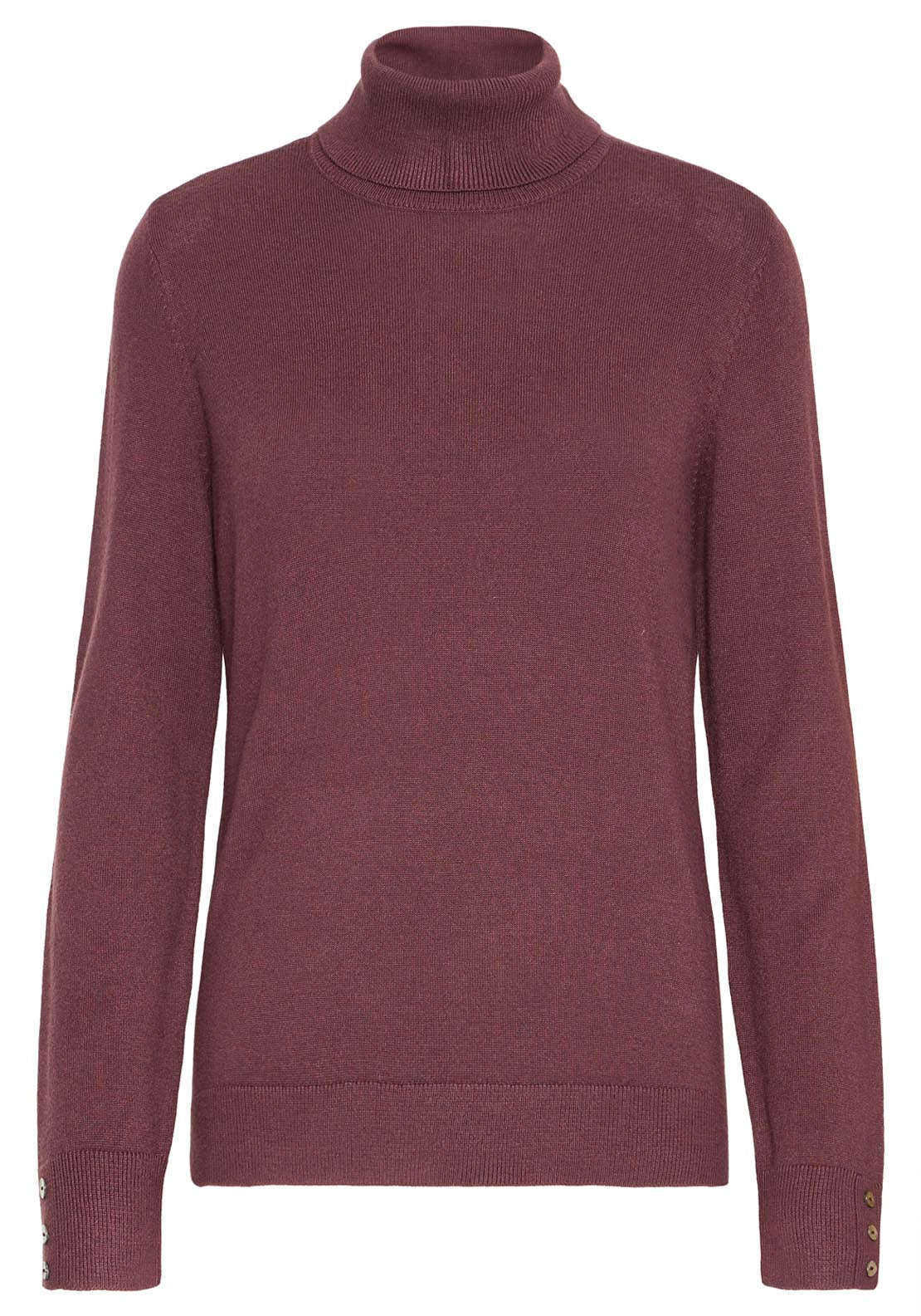 Knit Long Sleeve Pullover - Brown