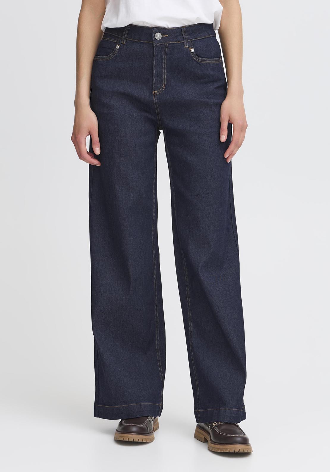 Fransa Denim Wide Leg Jeans - Denim 1 Shaws Department Stores