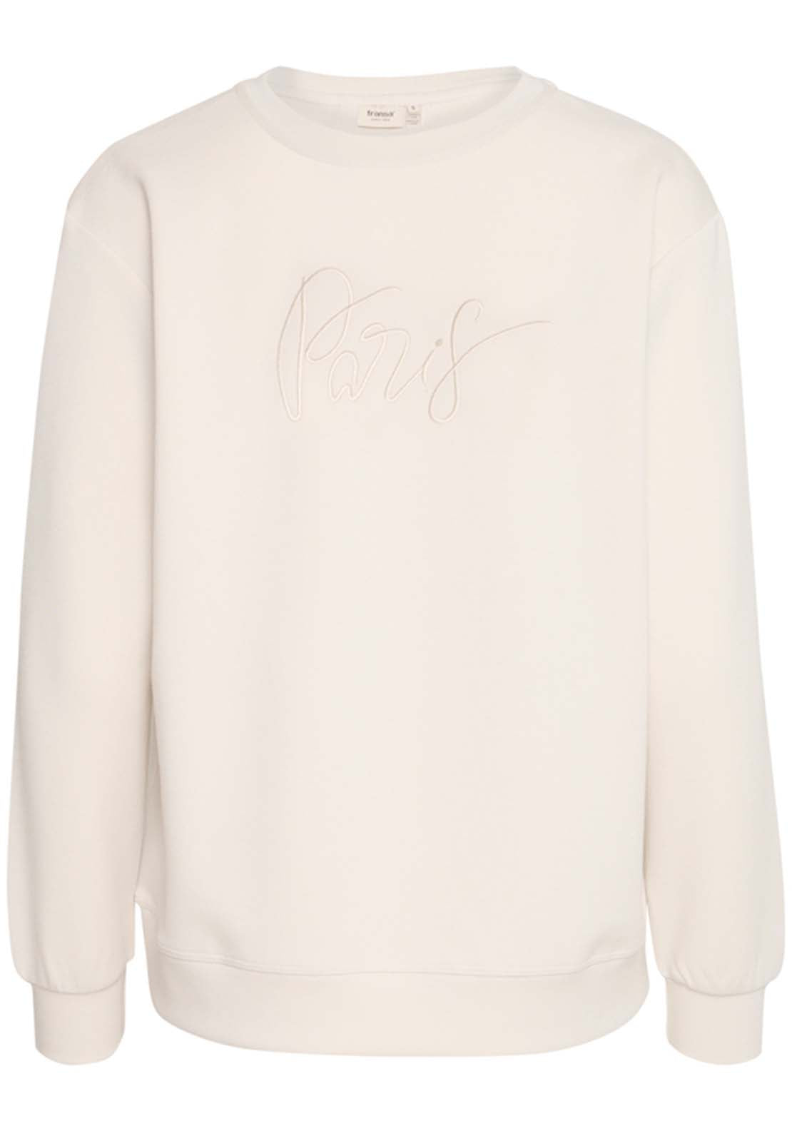 Fransa Long Sleeve Sweater - Birch 1 Shaws Department Stores