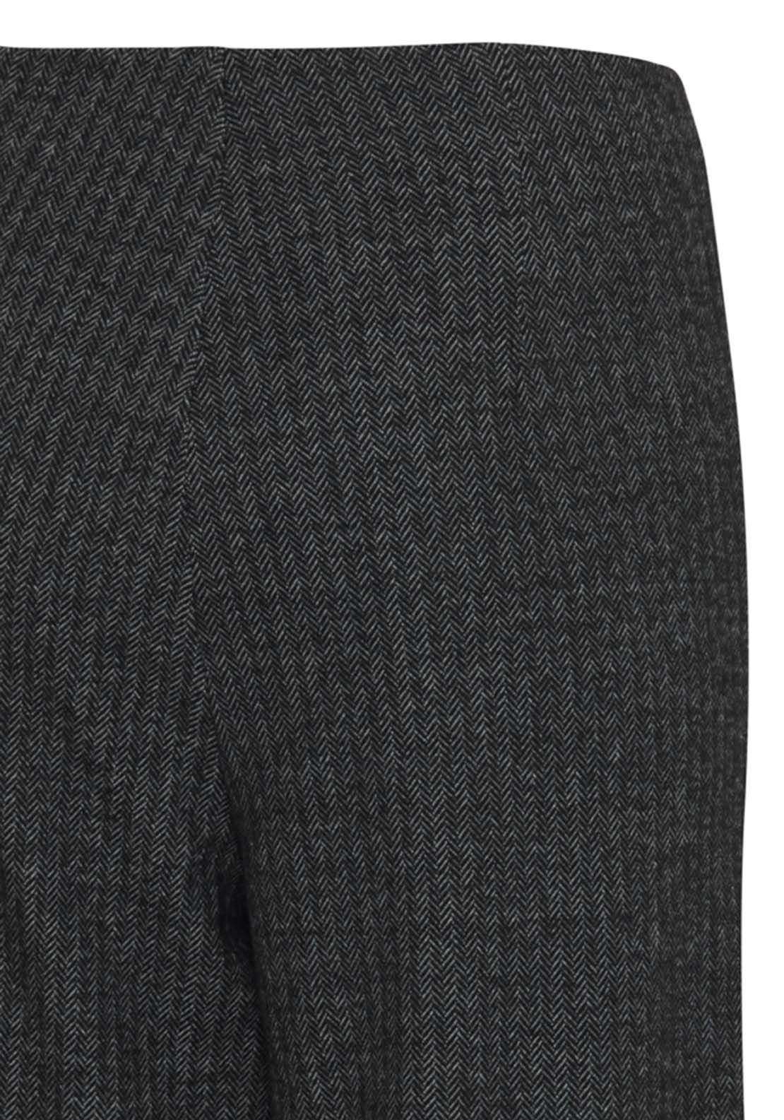 Fransa Casual Straight Leg Trousers - Black Mix 2 Shaws Department Stores
