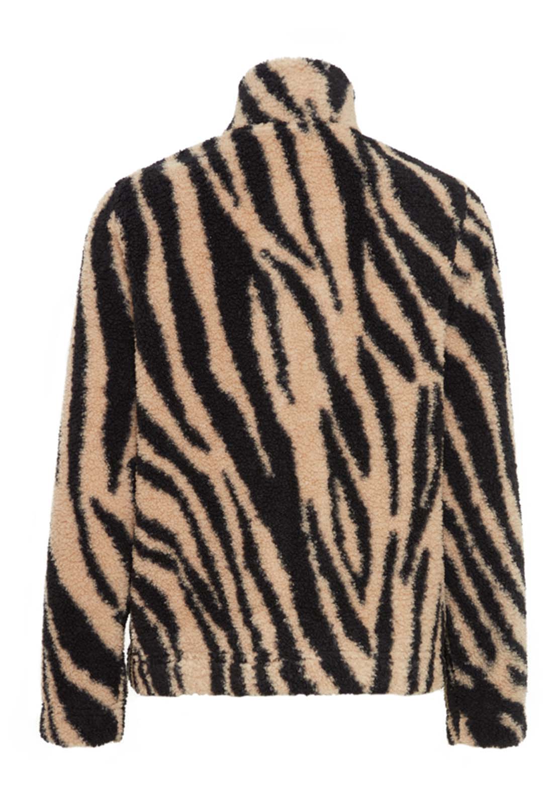 Fransa Knit Long Sleeve Cardigan With Zip - Black Mix 3 Shaws Department Stores