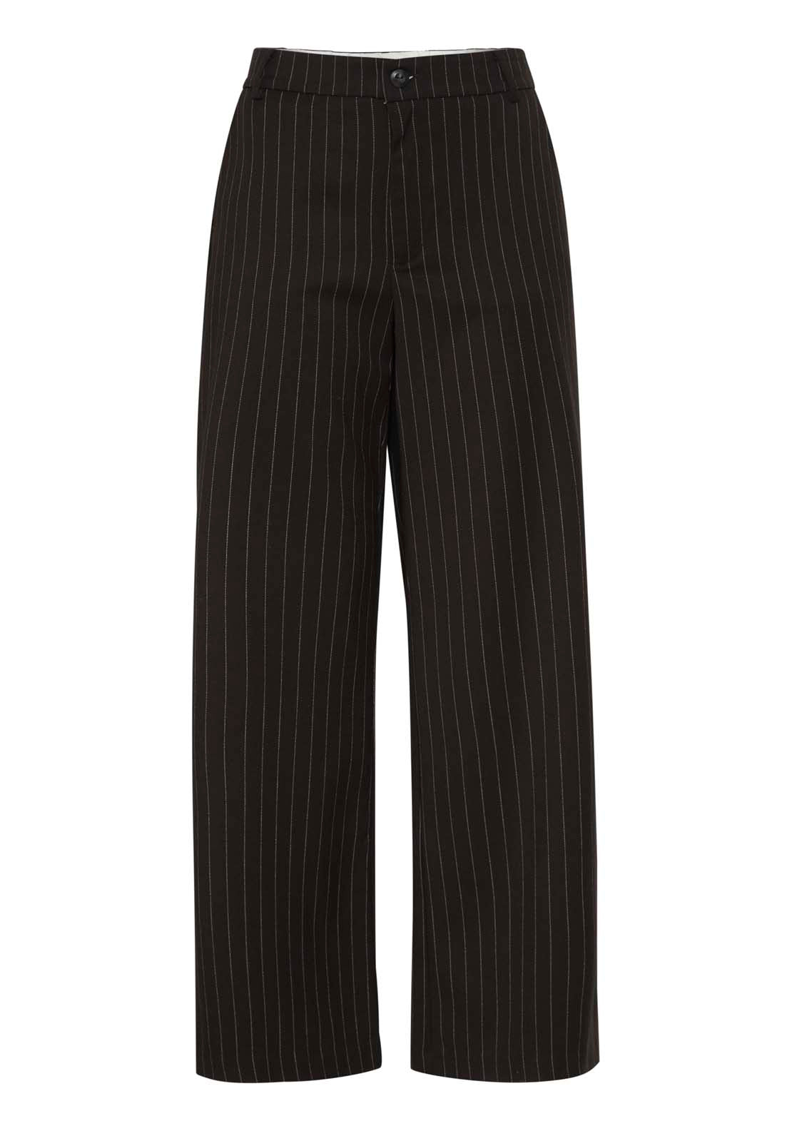 Fransa Casual Trousers - Black Mix 5 Shaws Department Stores