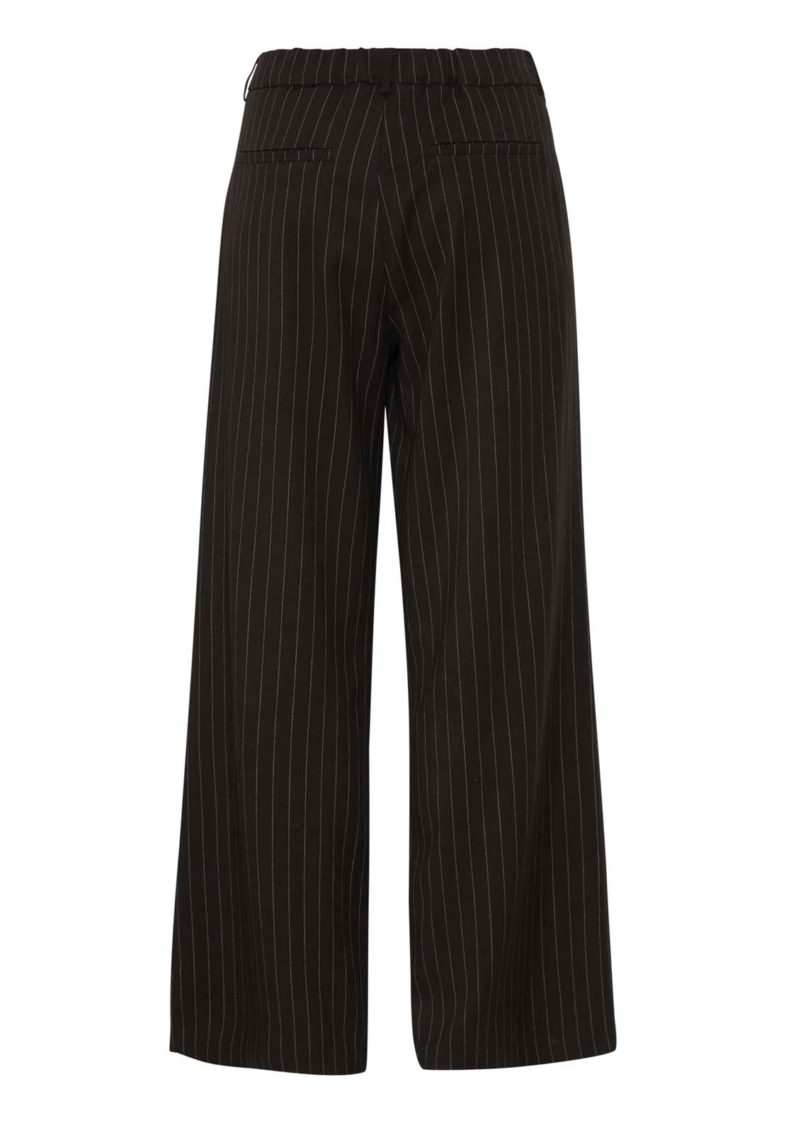 Fransa Casual Trousers - Black Mix 4 Shaws Department Stores