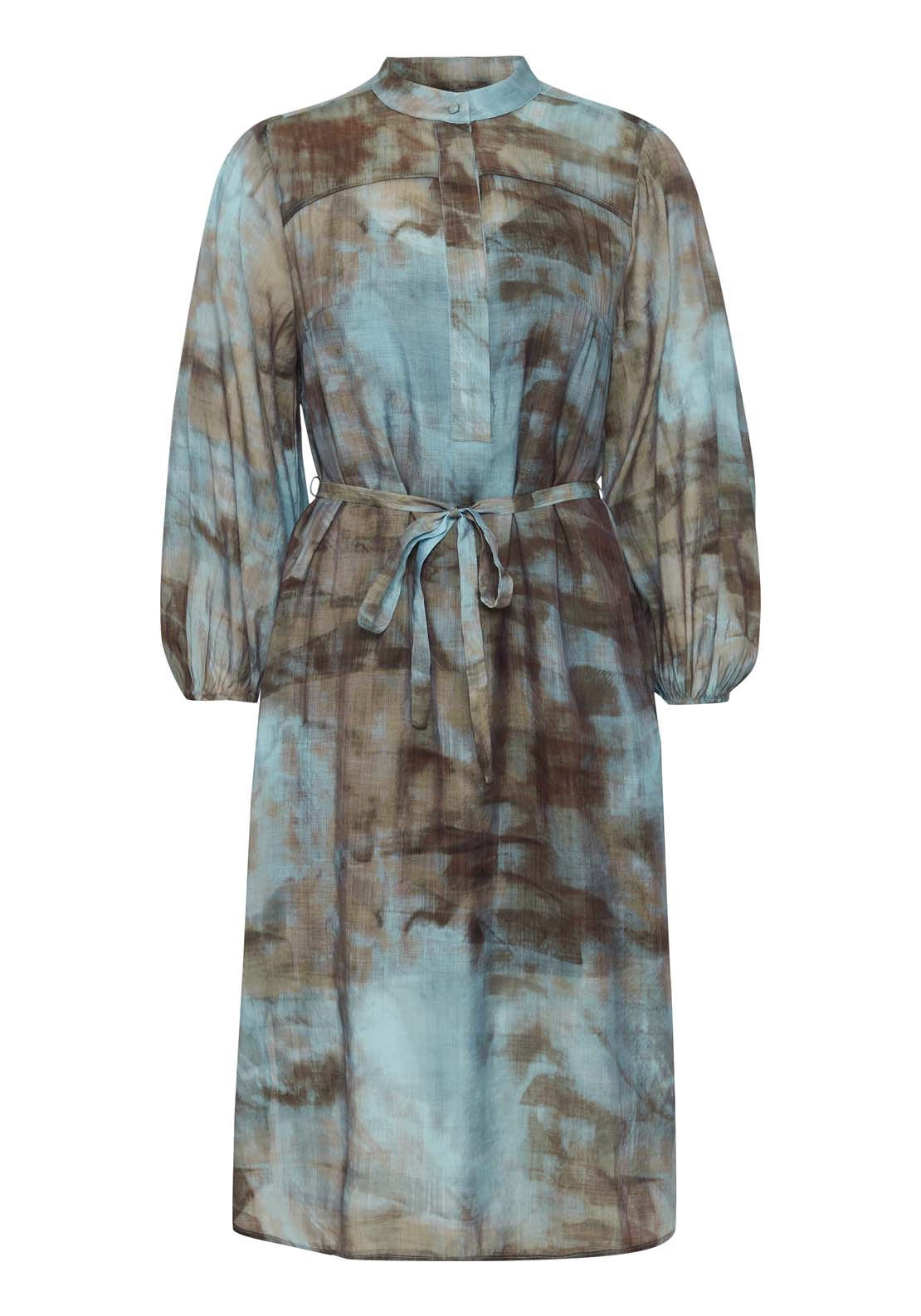 Fransa Light Woven Dress - Bluestone 1 Shaws Department Stores