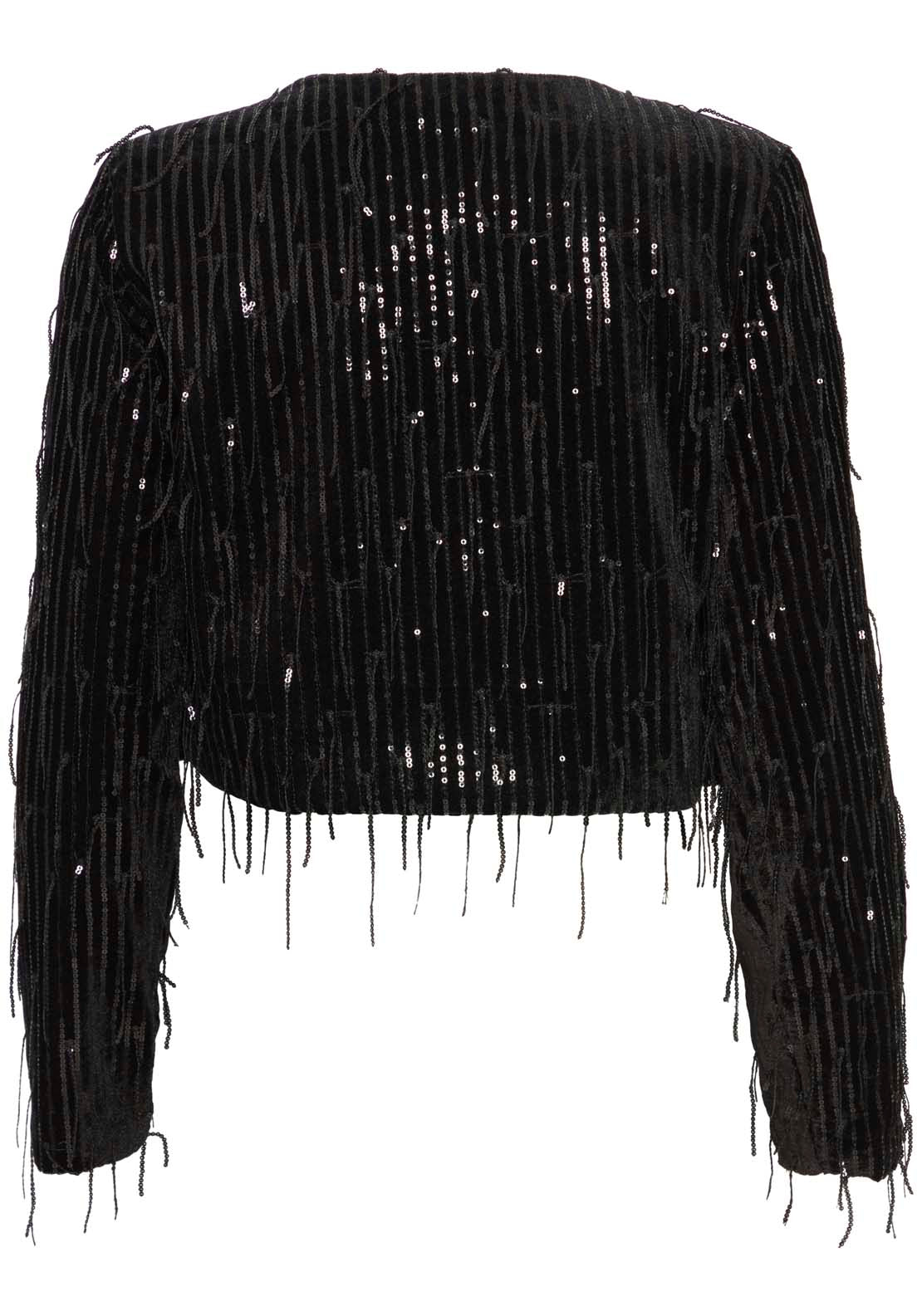 Fransa Cropped Jacket - Black 3 Shaws Department Stores