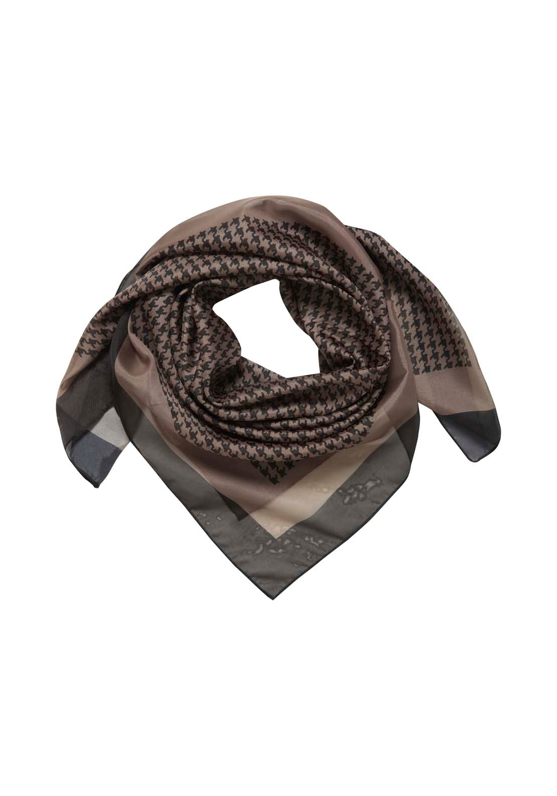 Fransa Print Scarf - Black Mix 1 Shaws Department Stores