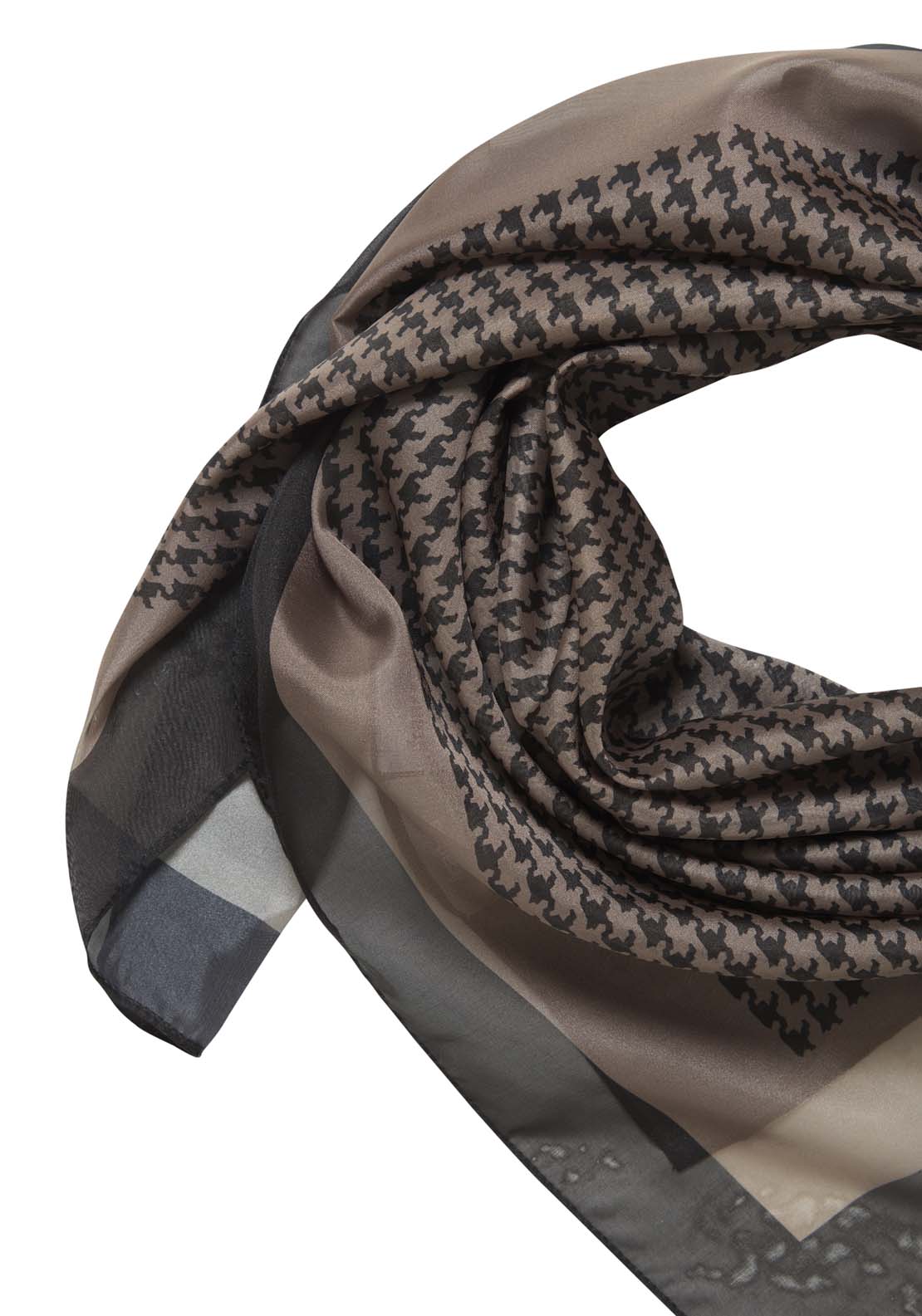 Fransa Print Scarf - Black Mix 3 Shaws Department Stores