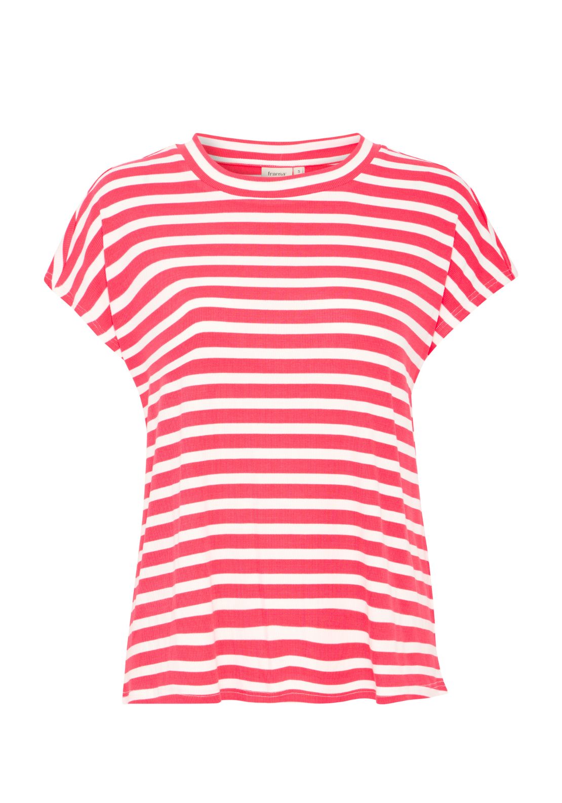 Fransa Short Sleeve T-Shirt - Pink 7 Shaws Department Stores