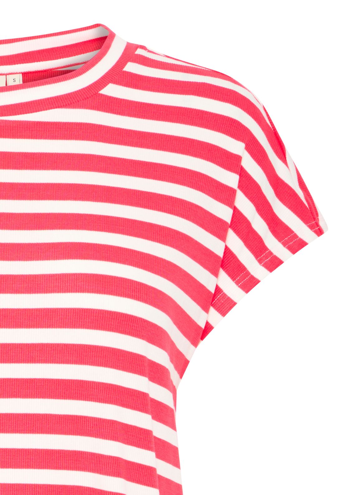 Fransa Short Sleeve T-Shirt - Pink 6 Shaws Department Stores
