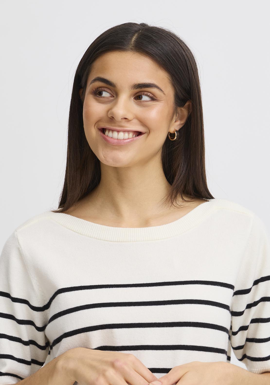 Fransa Pos Knit Pullover - Black 5 Shaws Department Stores