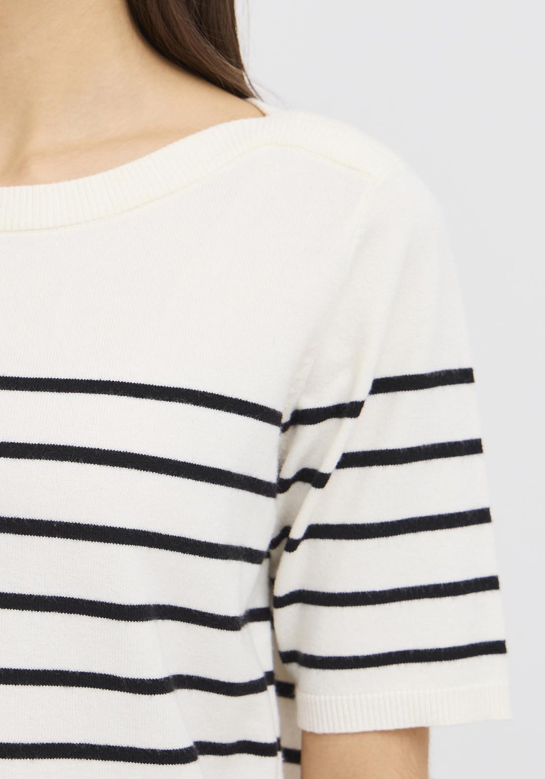 Fransa Pos Knit Pullover - Black 4 Shaws Department Stores