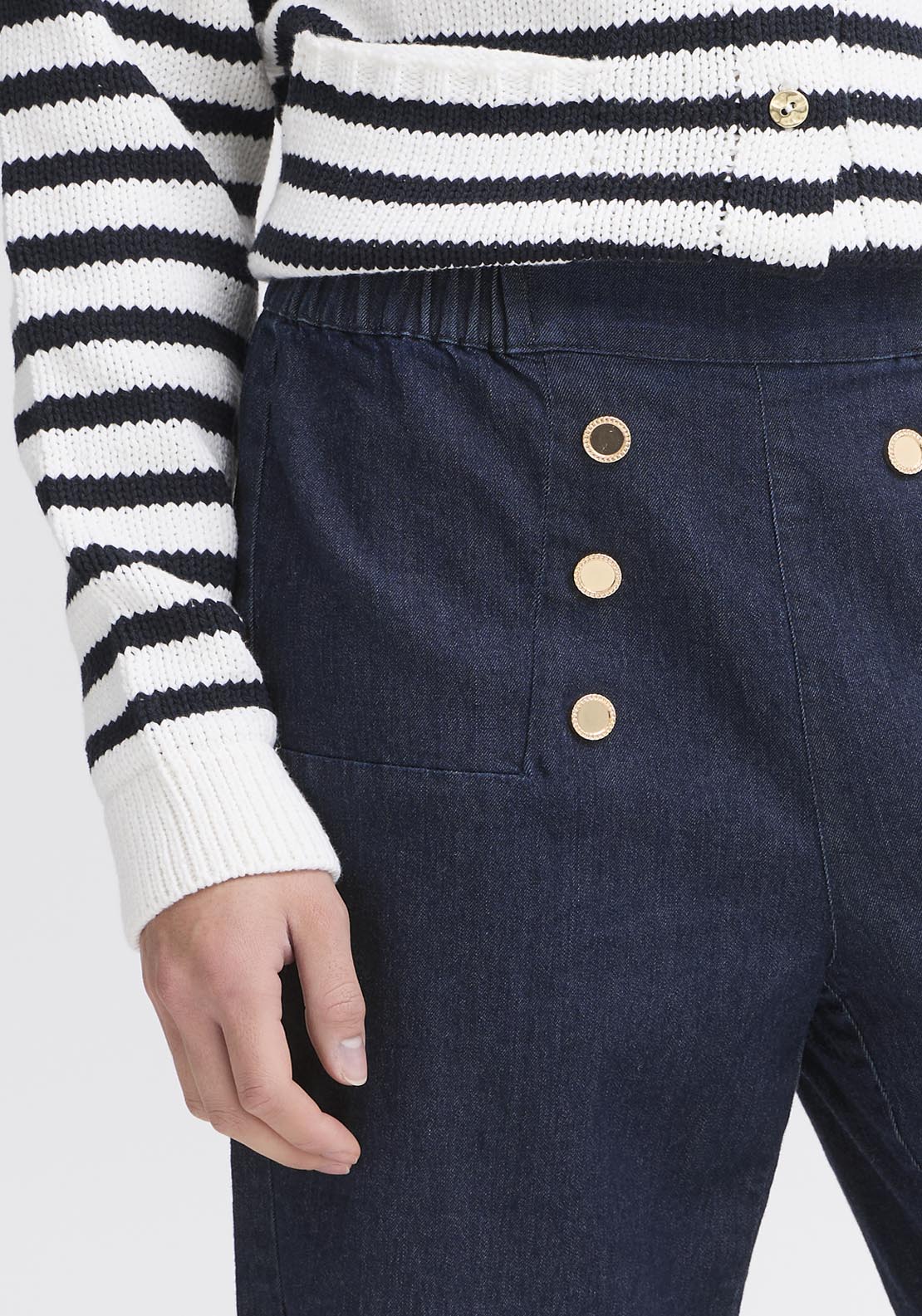 Fransa Pos Denim Jeans - Raw Blue Denim 4 Shaws Department Stores