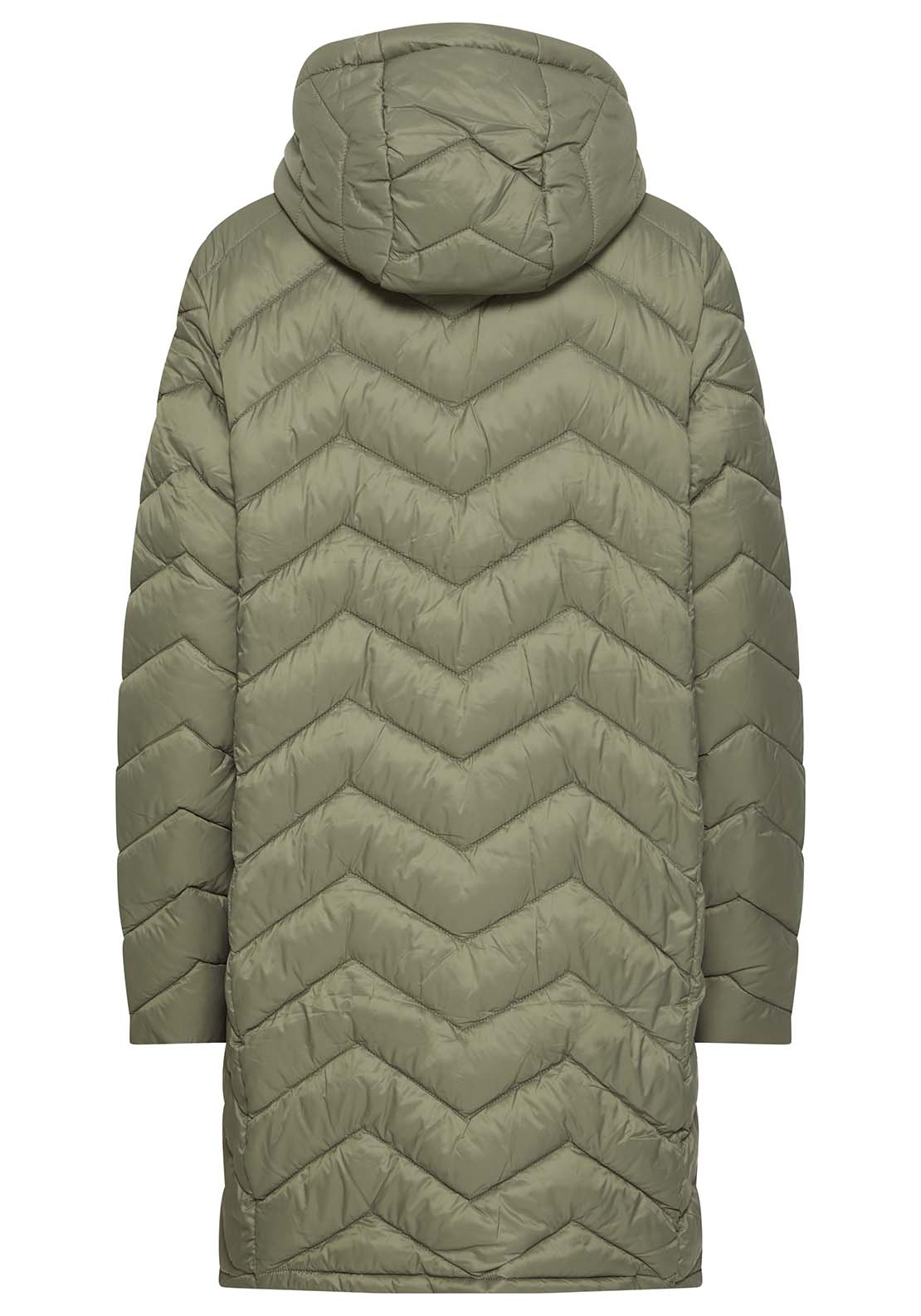 Fransa Padded Jacket - Green 2 Shaws Department Stores
