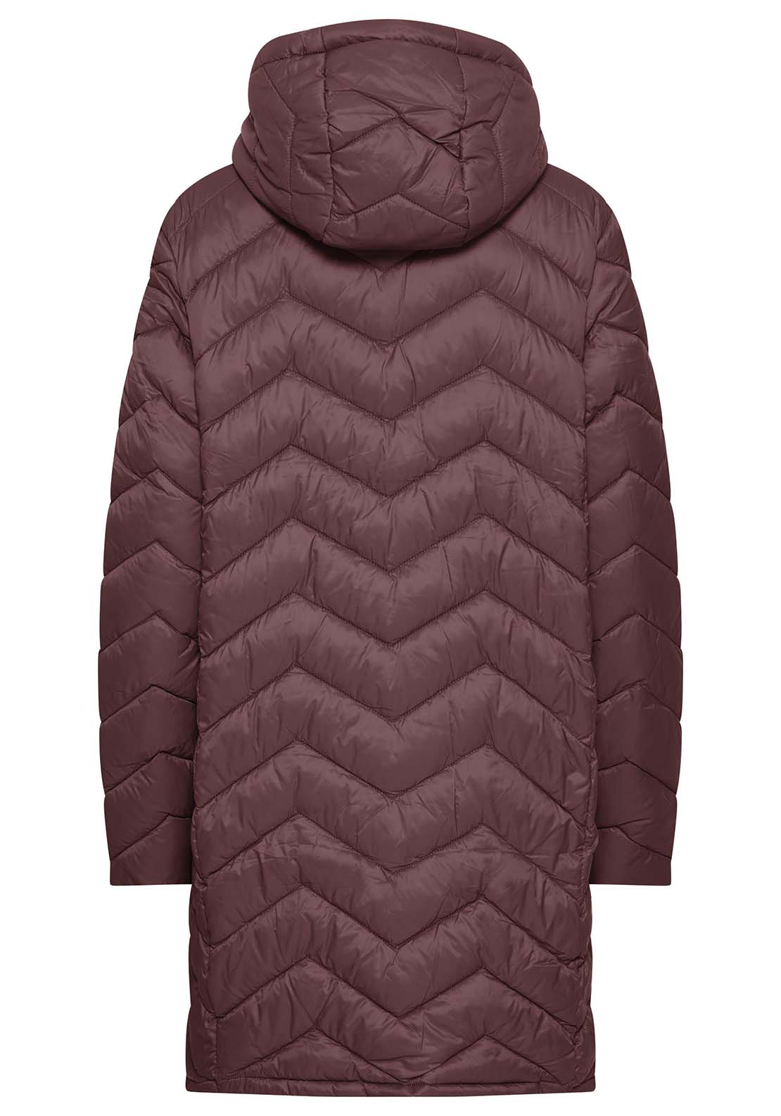 Fransa Padded Jacket - Brown 2 Shaws Department Stores
