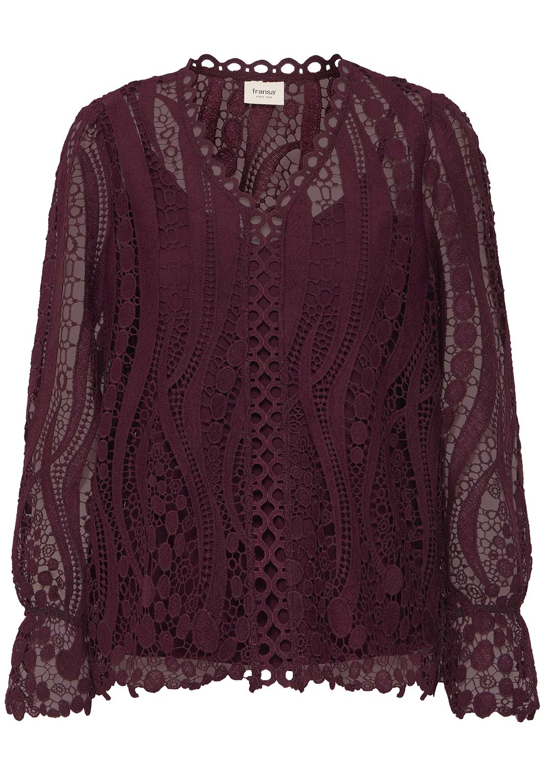 Long Sleeve Blouse - Brown