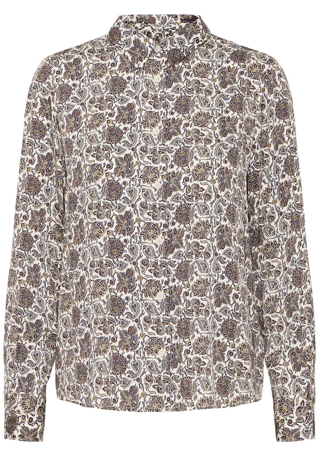 Long Sleeve Shirt - Pumicestone Non Paisley