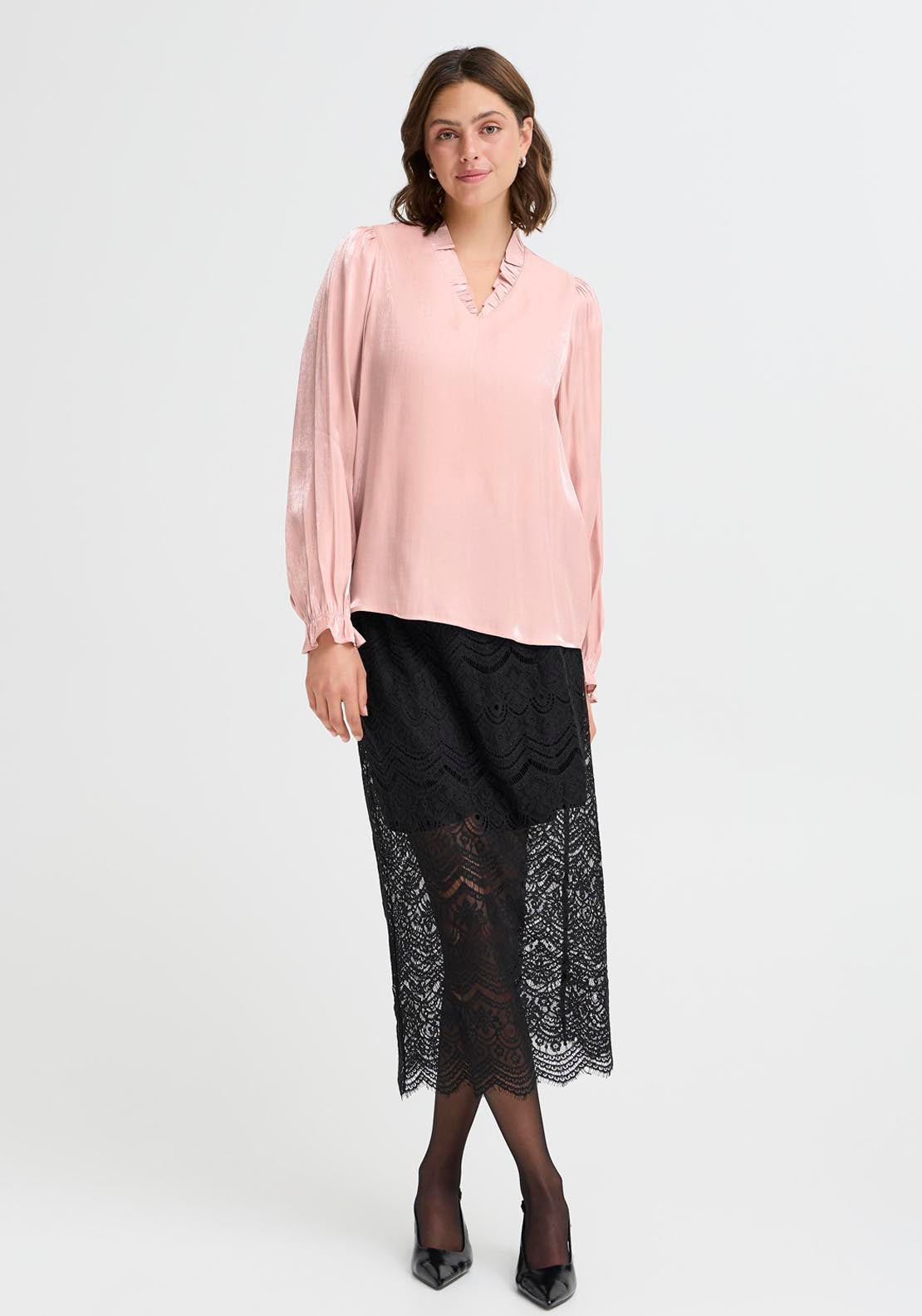 Fransa Yolanda Blouse - Purple 5 Shaws Department Stores