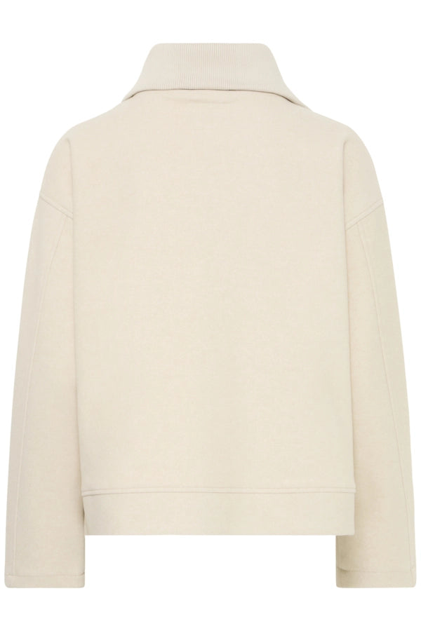 1/4 Sweat Zip - Oatmeal Melange