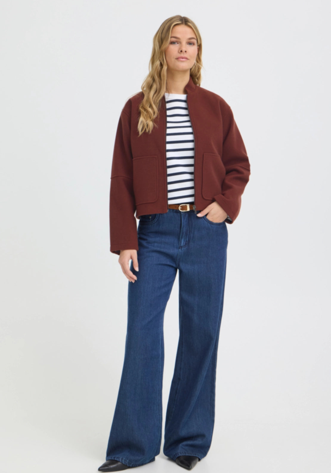 Boxy Jacket - Rum Raisin Melange