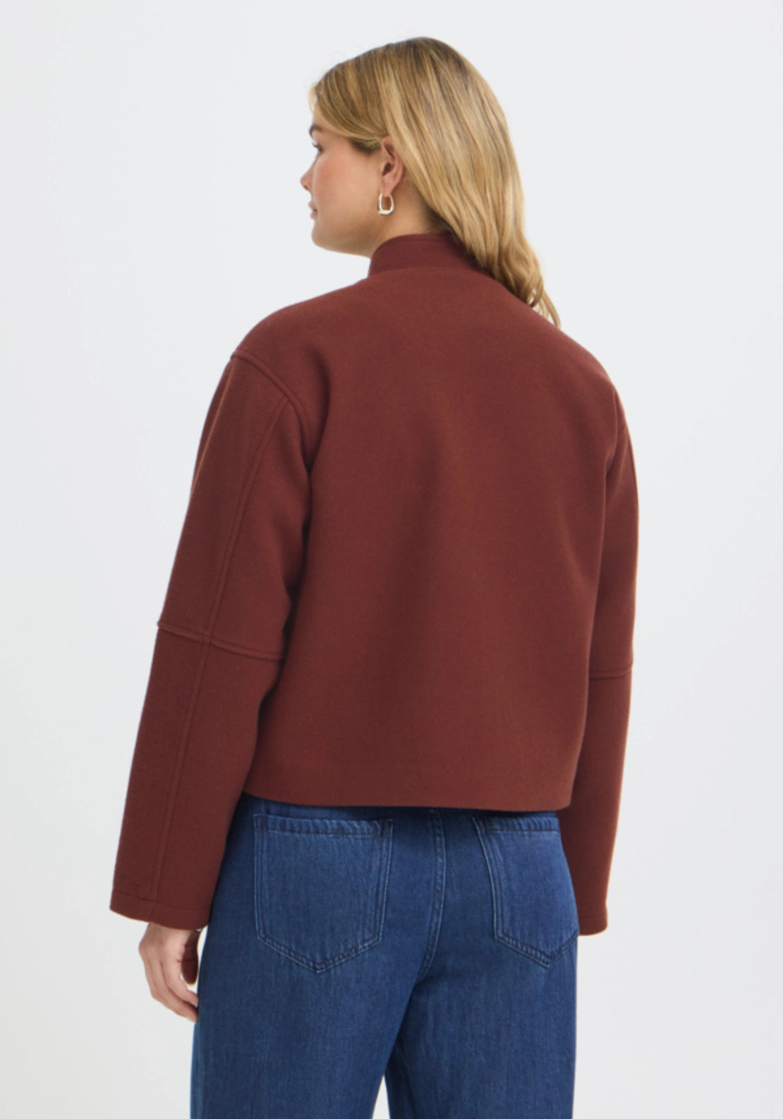 Boxy Jacket - Rum Raisin Melange