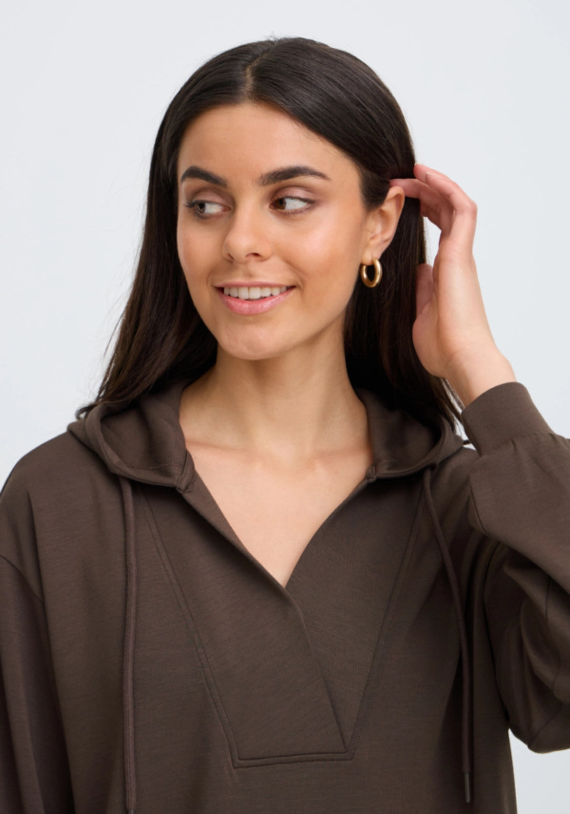 Hooded Sweat Pullover - Hot Fudge