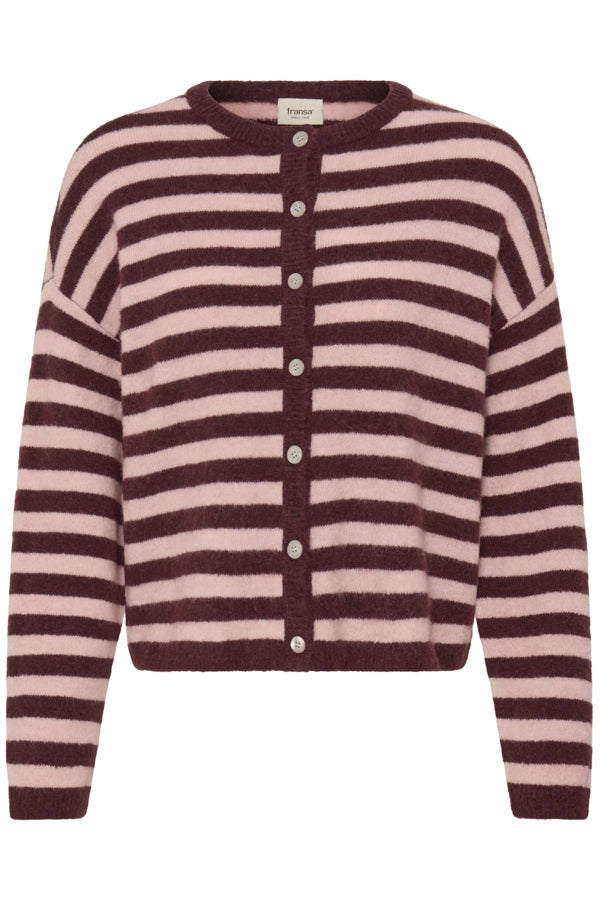 Striped Knit Cardigan - Port-royal Stripe