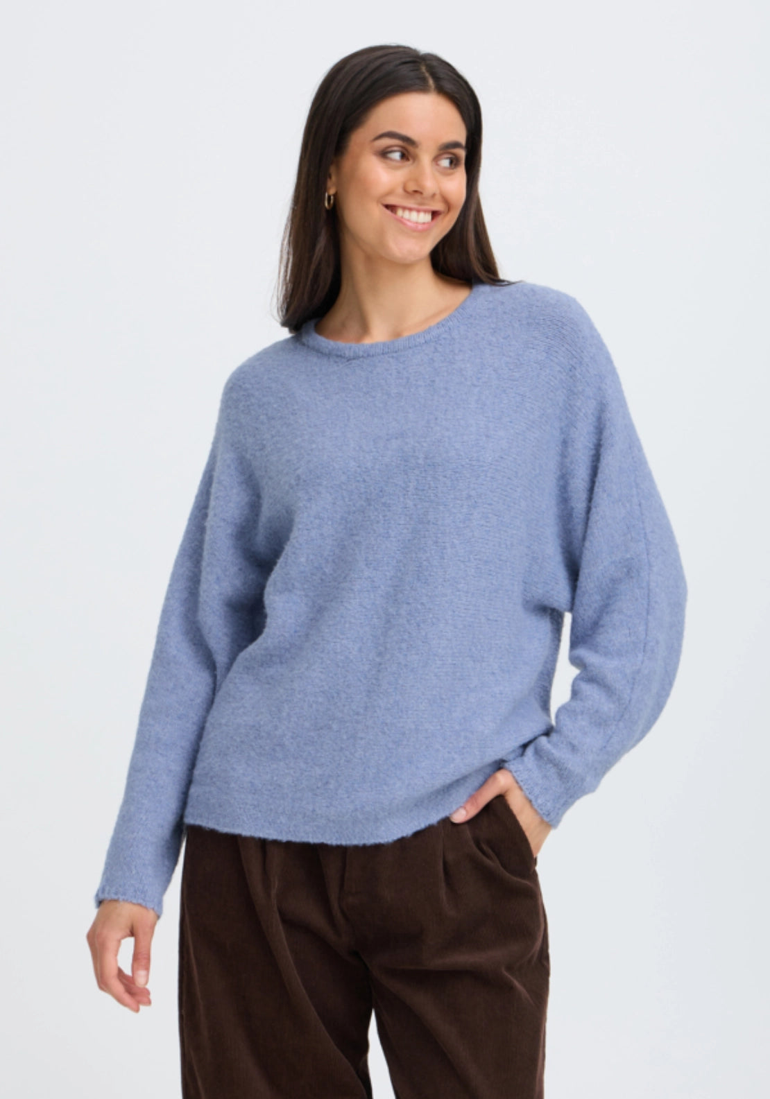 Lightweight Knit Top - Blue Blizzard Melange