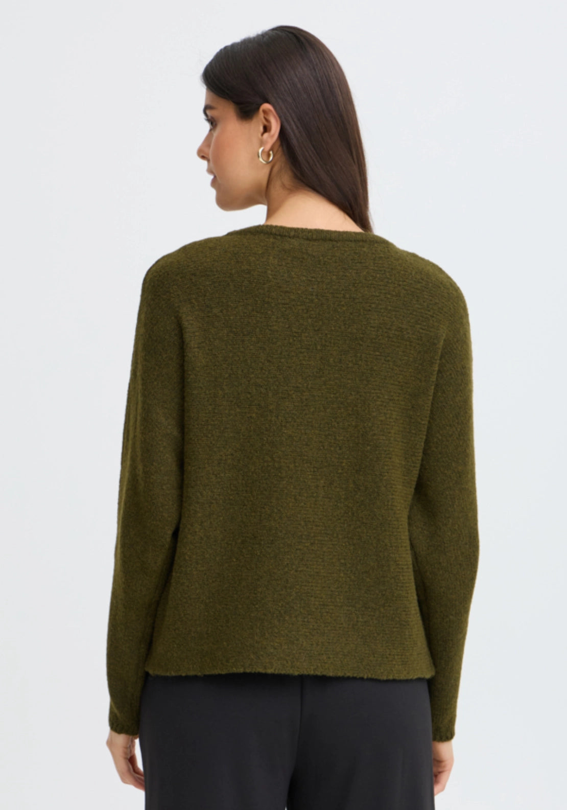 Lightweight Knit Top - Fir Green Melange