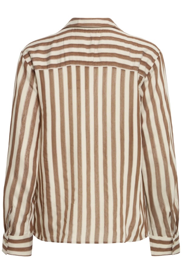 Everyday Stripe Shirt - Toffe Oyster Gray Stripe