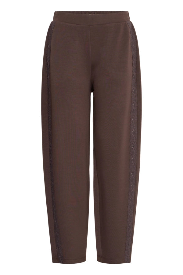 Side Detail Casual Trousers - Beige