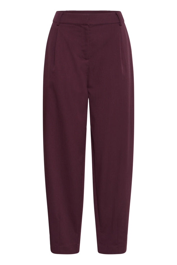 Straight Suit Pants - Red