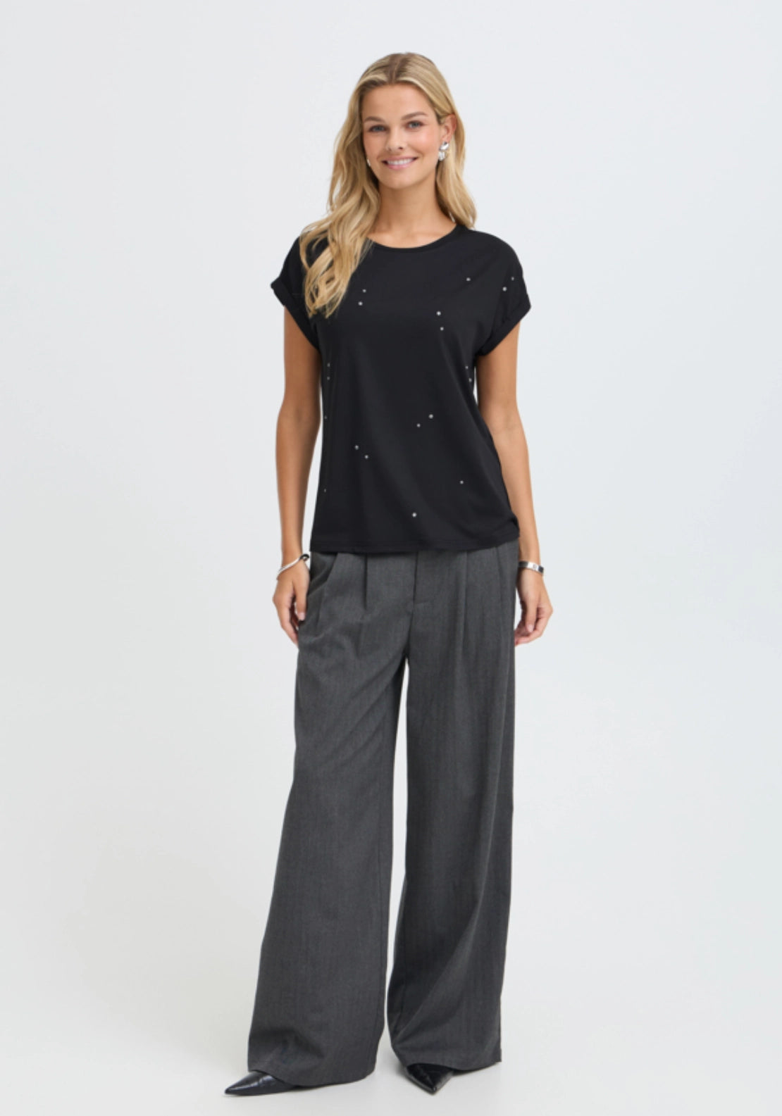 Speckled T-Shirt - Black Stars