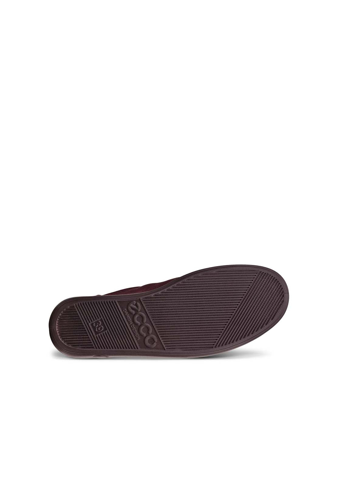 Ecco Soft 2 Casual Lace Shoe - Wine 2 Shaws Department Stores