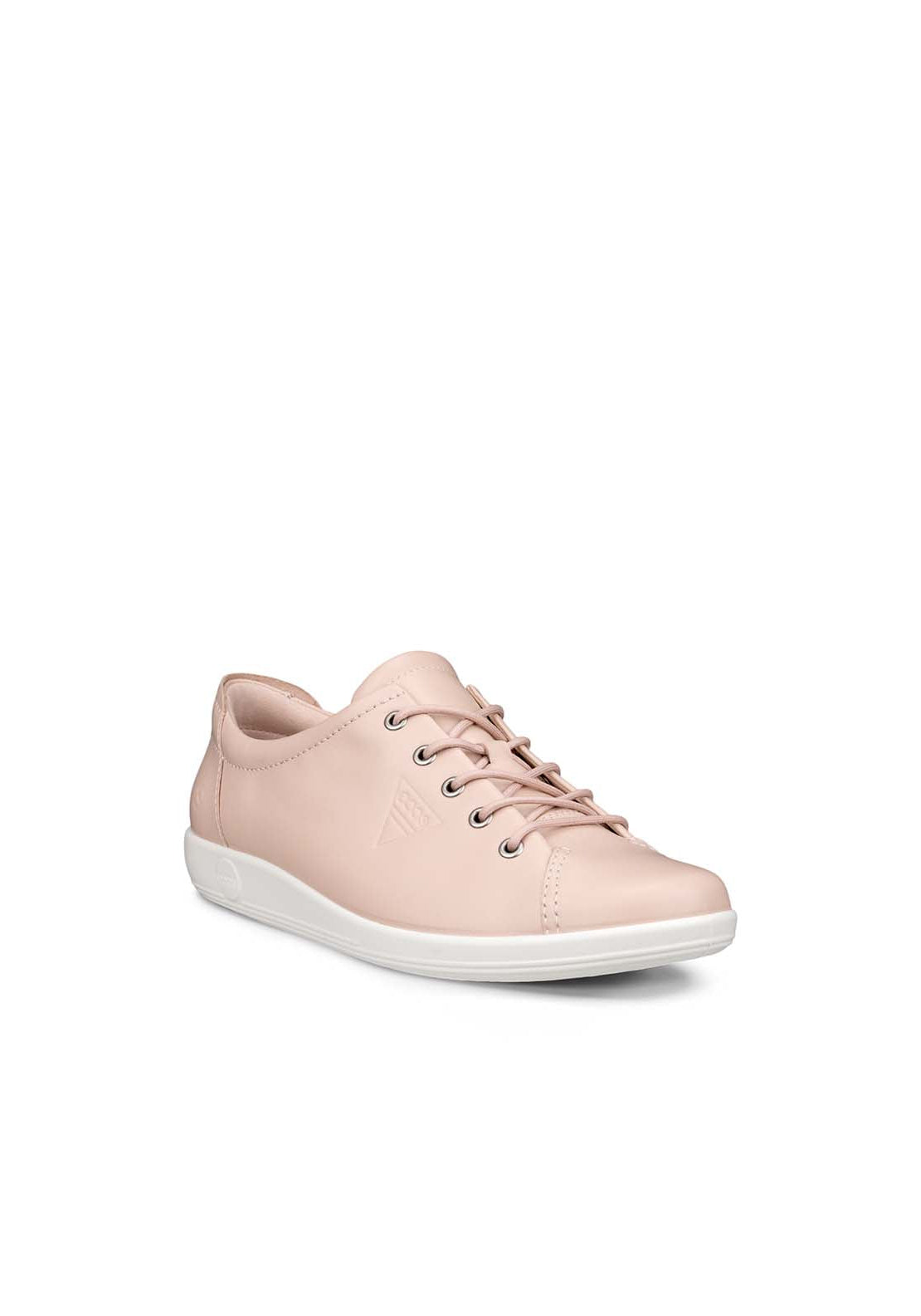 Ecco Soft 2 Casual Lace Shoe - Rose 1 Shaws Department Stores