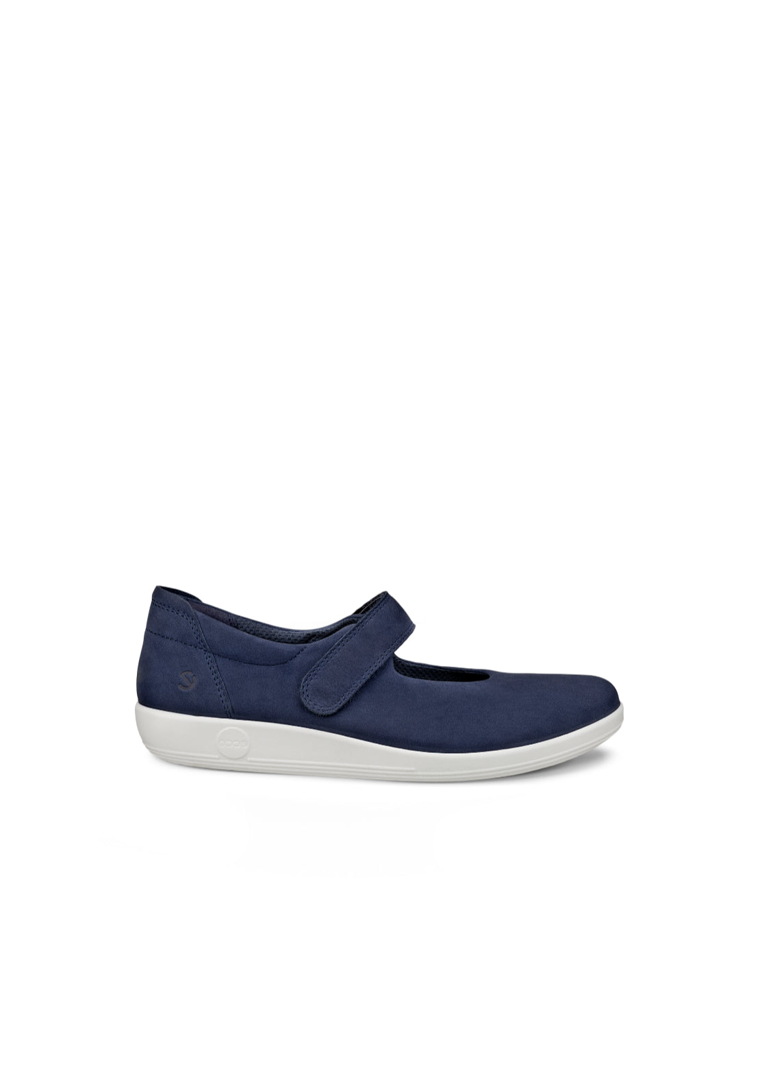 Ecco Soft 2 Mary Jane Flat Shoe - Marine 1 Shaws Department Stores