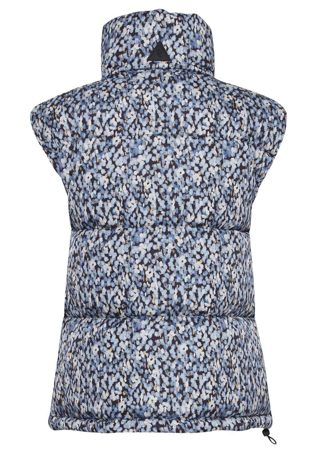 B Young Bomilla Waistcoat - Dusty Blue Flower Mix 8 Shaws Department Stores