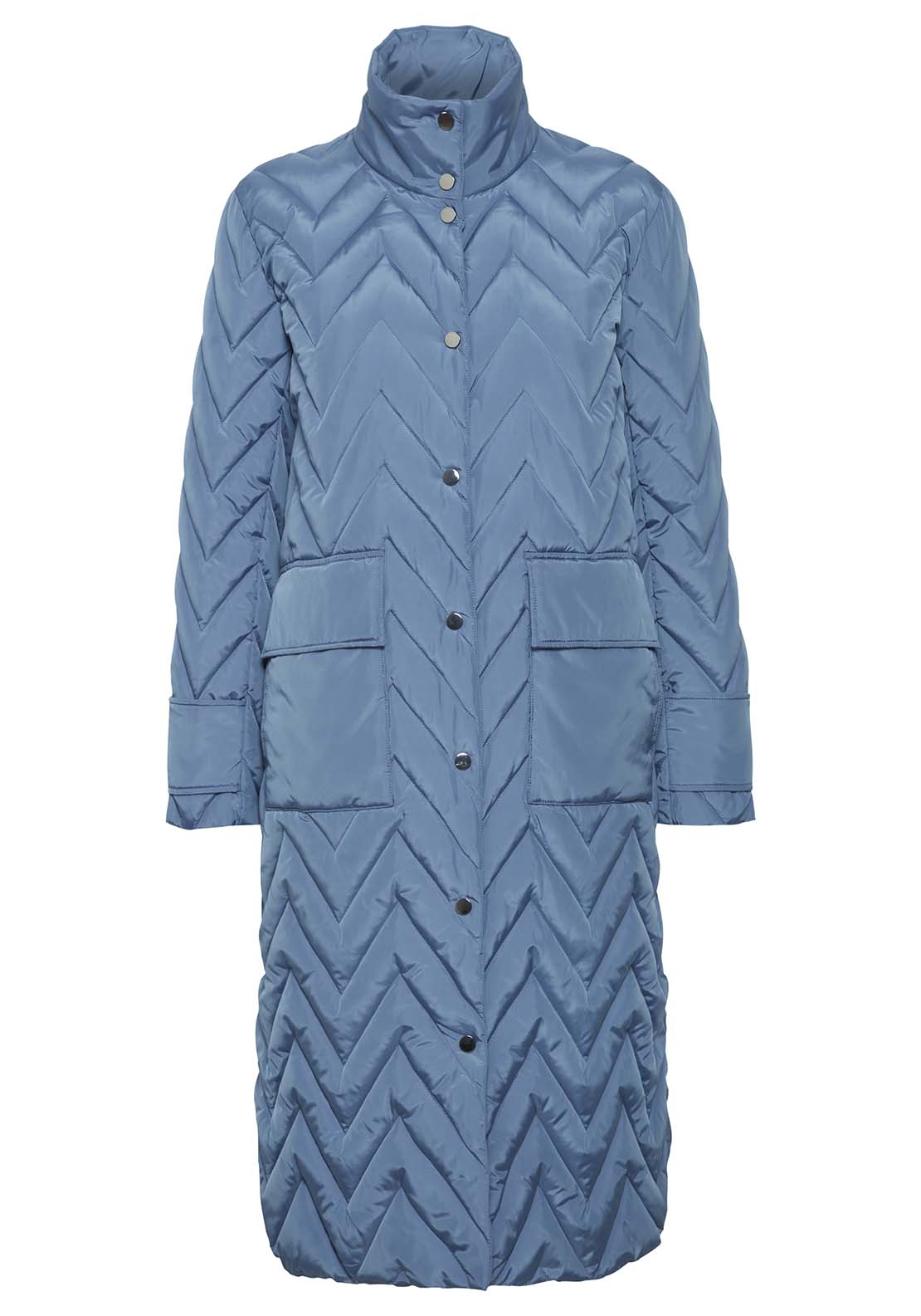 B Young Amaxa Long Sleeve Coat - Blue Horizon 6 Shaws Department Stores
