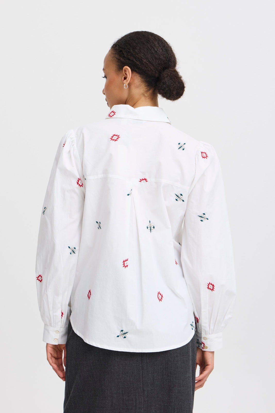 B Young Icia Long Sleeve Shirt - Sea Moss Mix 5 Shaws Department Stores