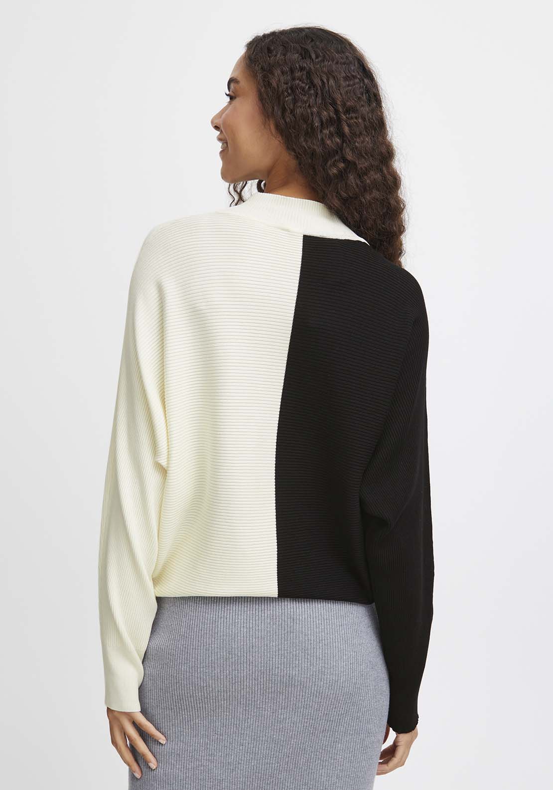 B Young Morla Rib Jumper - Birch Mix 3 Shaws Department Stores
